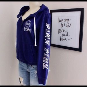 VICTORIAS SECRET PINK BLING HOODIE EUC